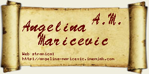 Angelina Marićević vizit kartica